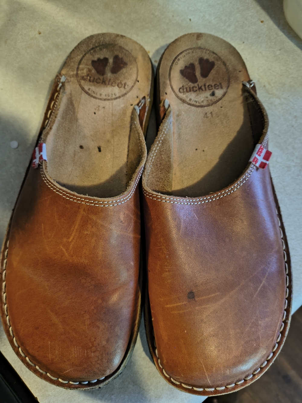 Women's Blavand Duckfeer Leather Clog in Brown
